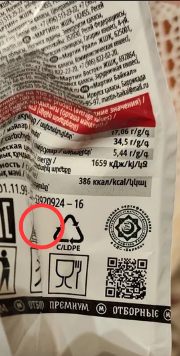 знак кошера скрыт под замятием