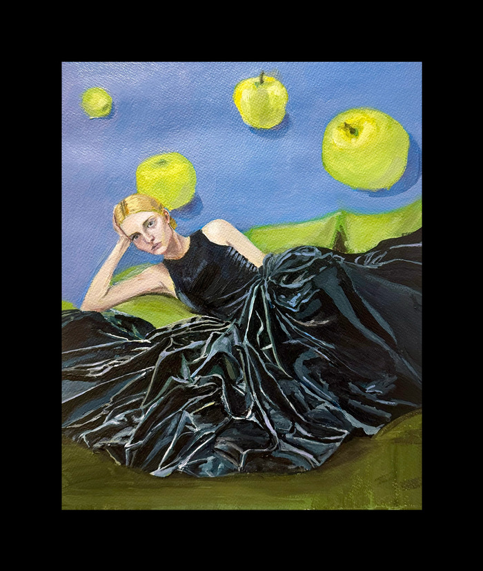 Акрил, бумага а3