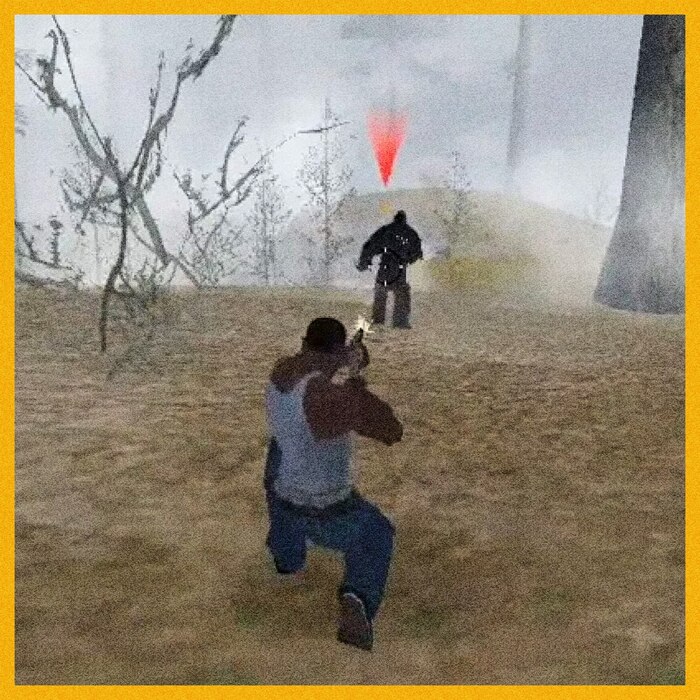 Одно из «доказательств» наличия снежного человека в GTA: San Andreas