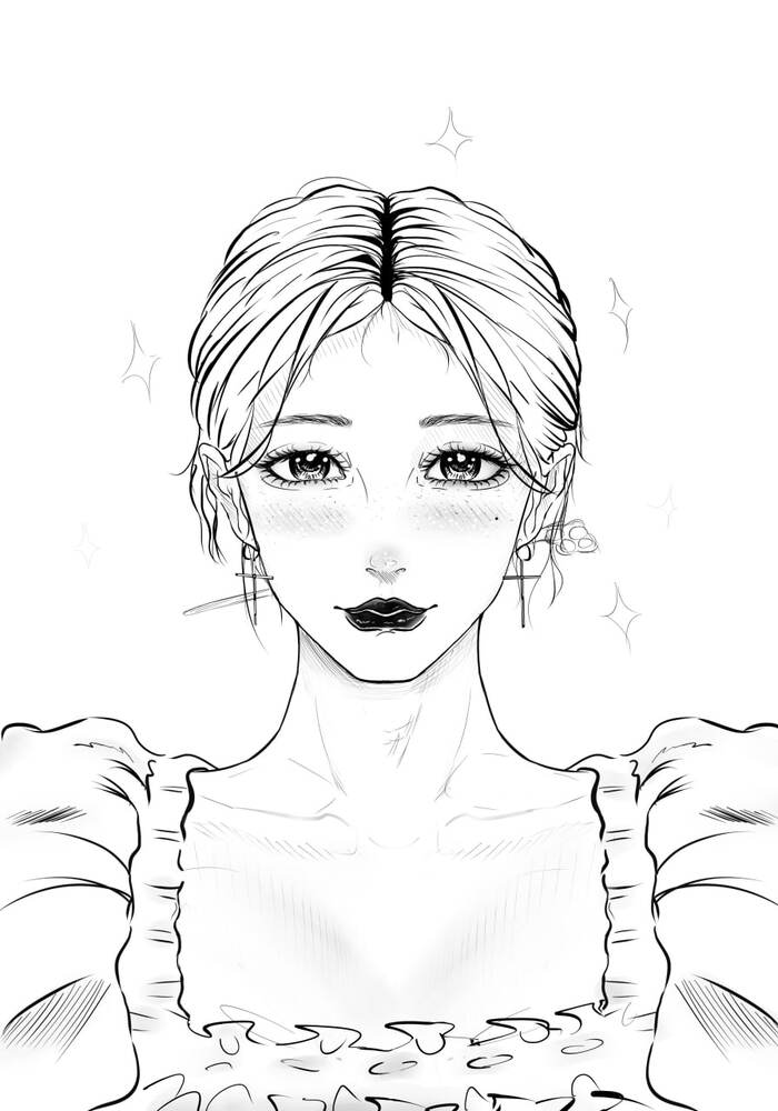   &quot;Sketches of my OC (flying heads)&quot; Portrait