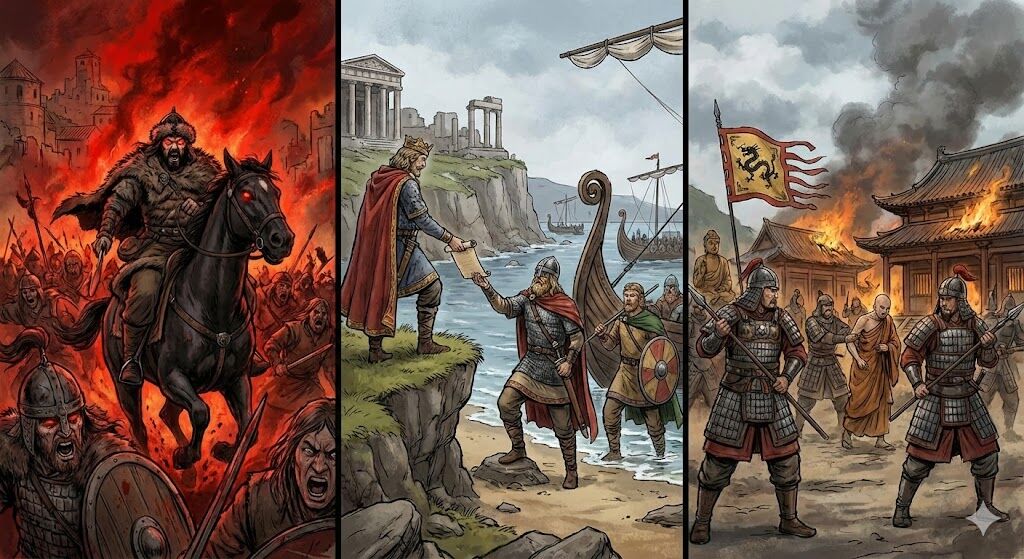 Аттила включает режим "Берсерк", Британия зовет немцев, а Китай запрещает Будду: Безумные 441–450 годы