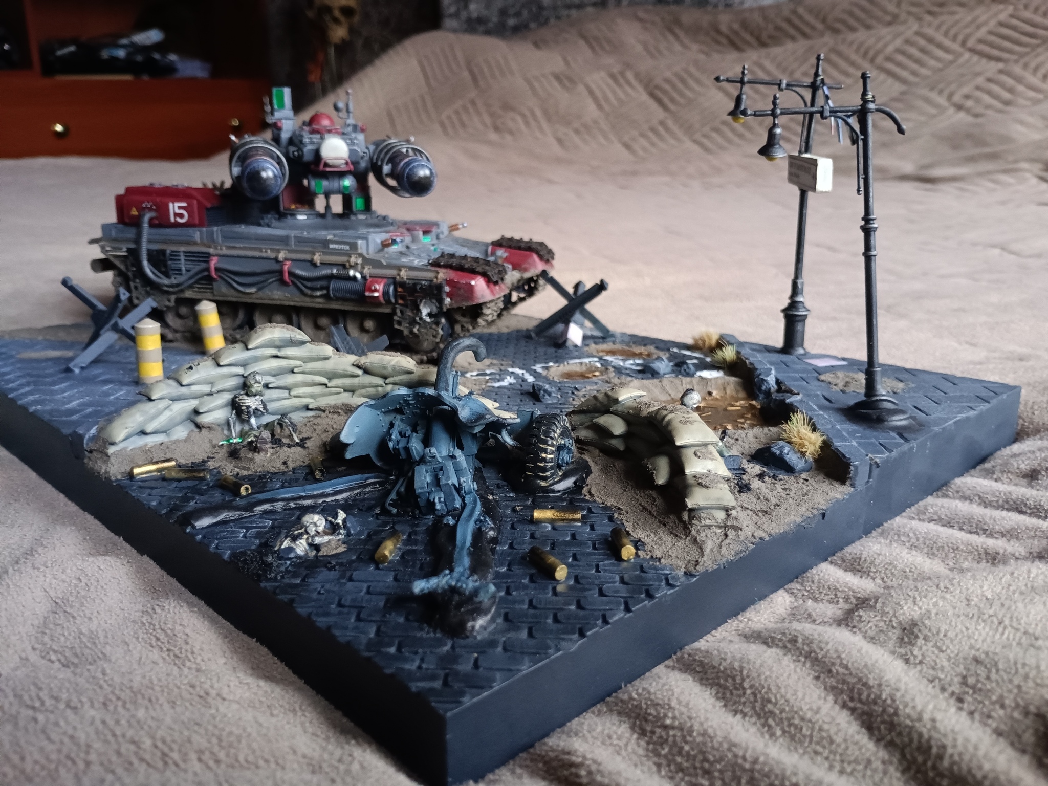The electricians have arrived. (Photoshoot) - My, Longpost, Diorama, Red alert 2, Tanks, Tesla, Stand modeling