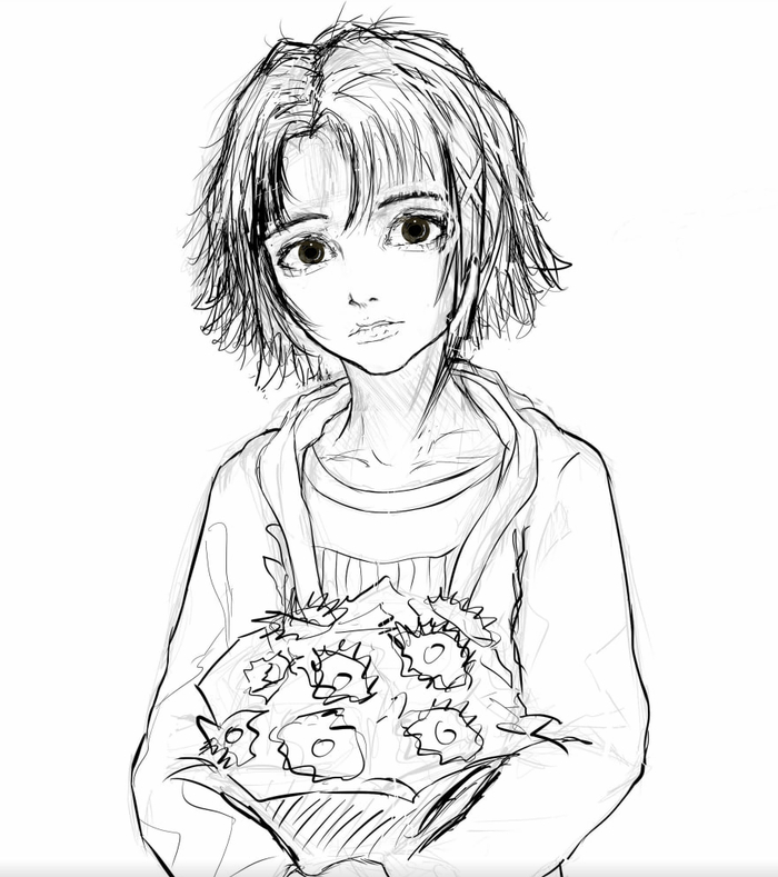 Продолжение поста "Sketch Serial Experiments Lain In my style"