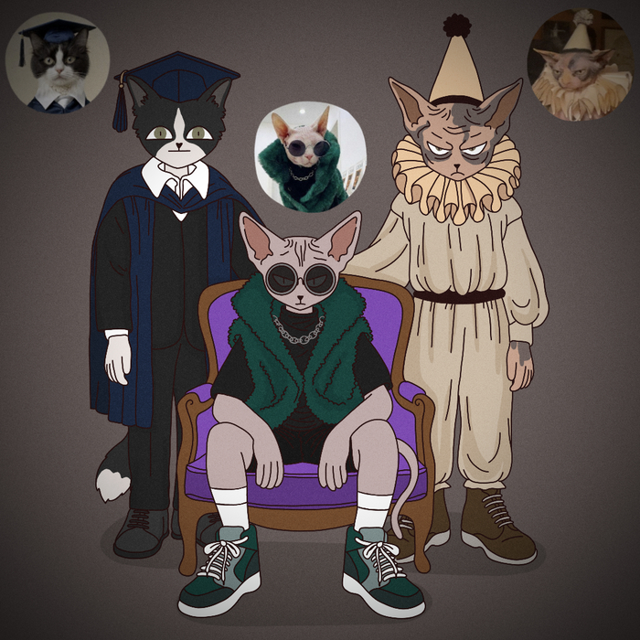 Начнём четверг с котиков? Сразу видно, кто приёмыш 🤭