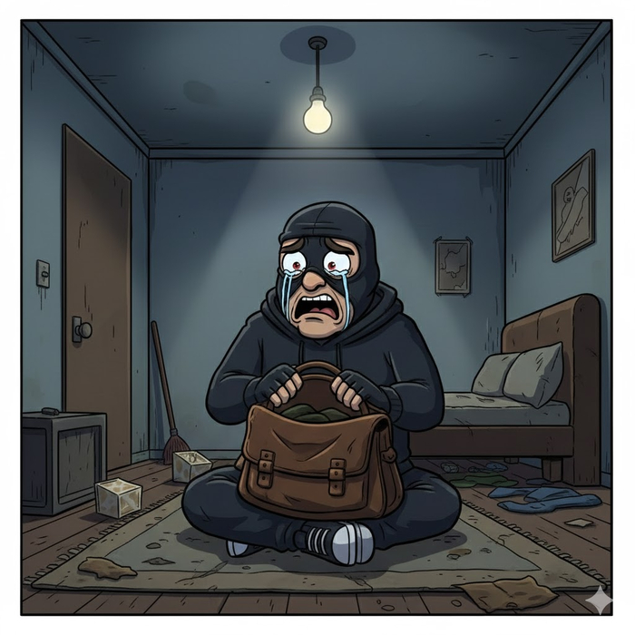 Дома у грабителя. Нейросеть.