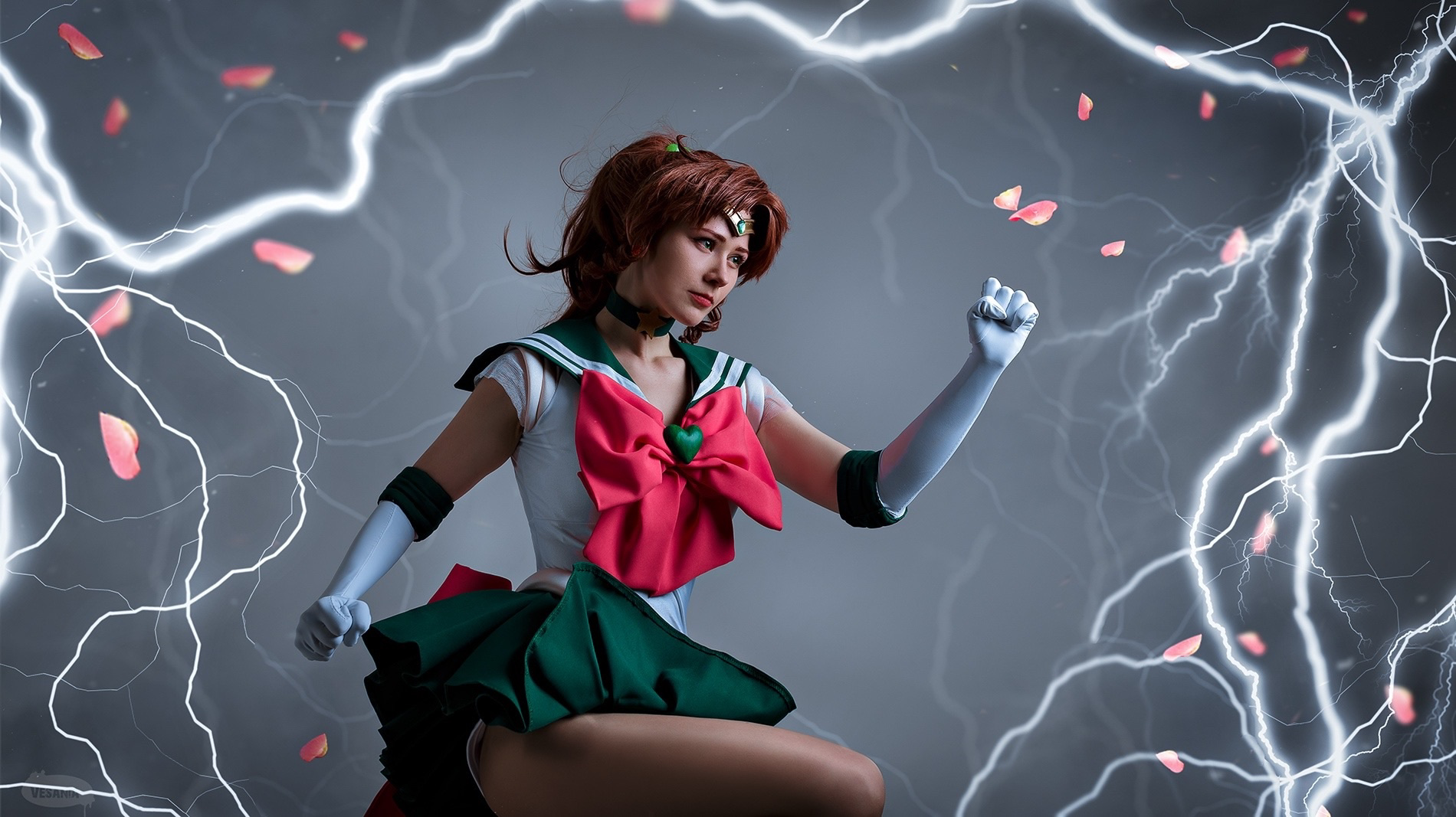 Сила Юпитера! Дай мне силу! - Моё, Косплей, Косплееры, Sailor Jupiter, С днем рождения, Sailor Moon, Молния, Фотосессия, Творчество, Аниме