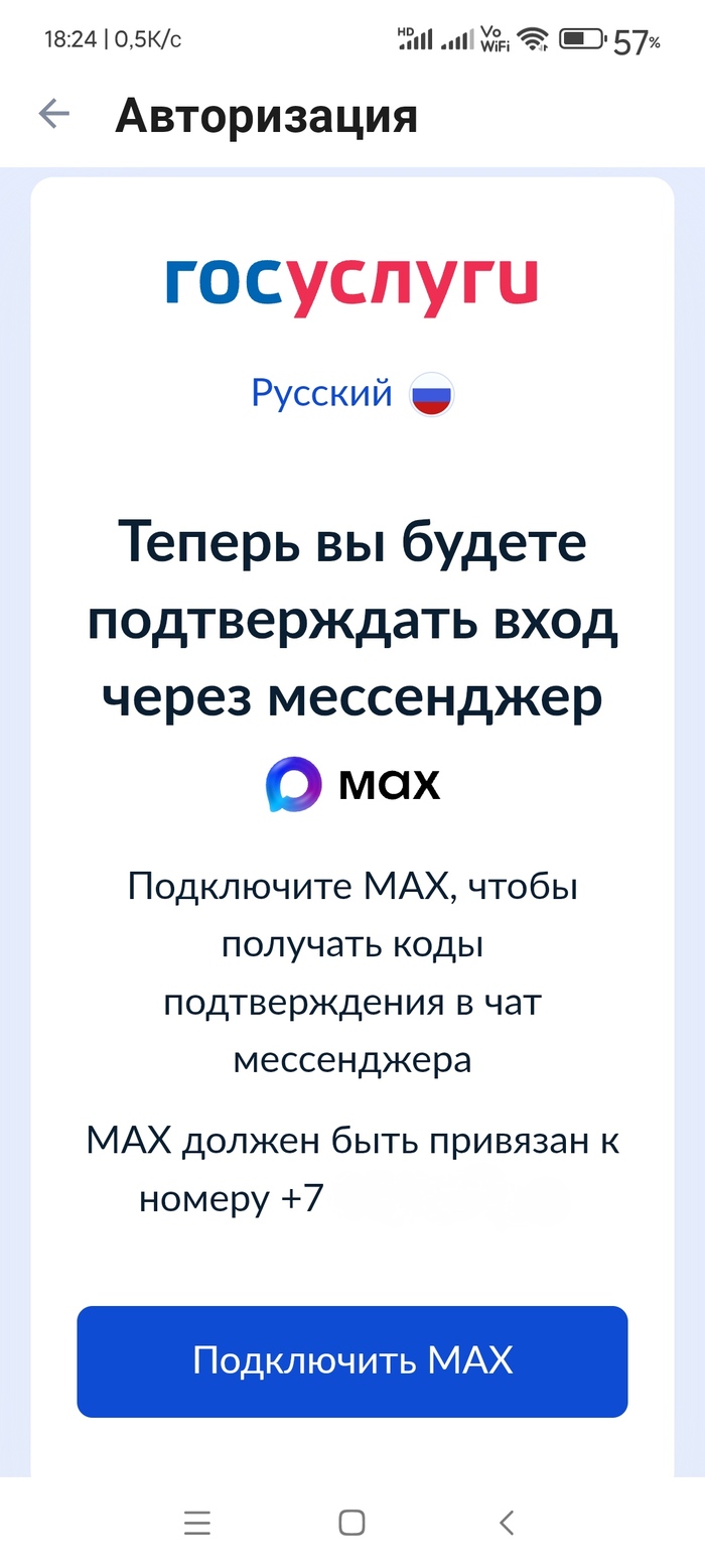 Вот такой вход на Госуслуги в приложении. Альтернативы нет