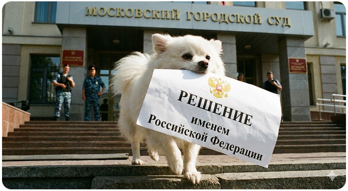 Ответ на пост «Довольная собака»