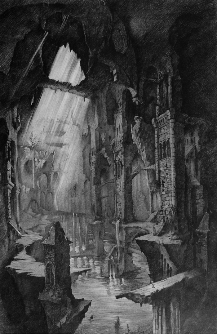 Бумага, карандаш, 50х70