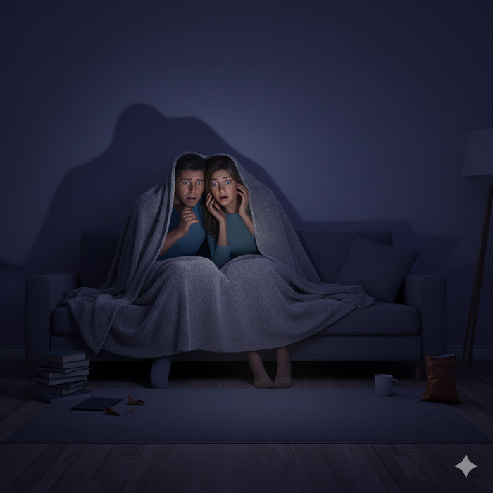 Почему взрослые боятся темноты, хотя знают, что там максимум пылесос?