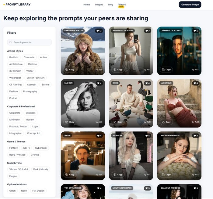 Большая коллекция промптов для генерации картинок