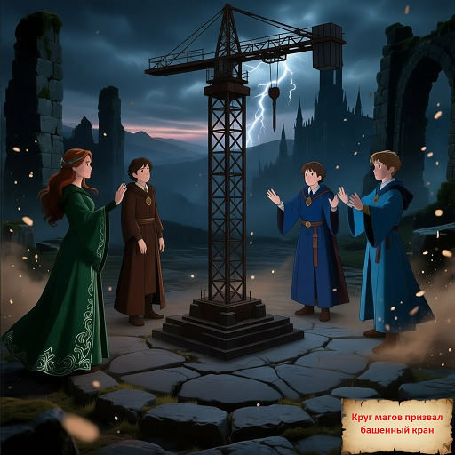 круг магов призвал башенный кран