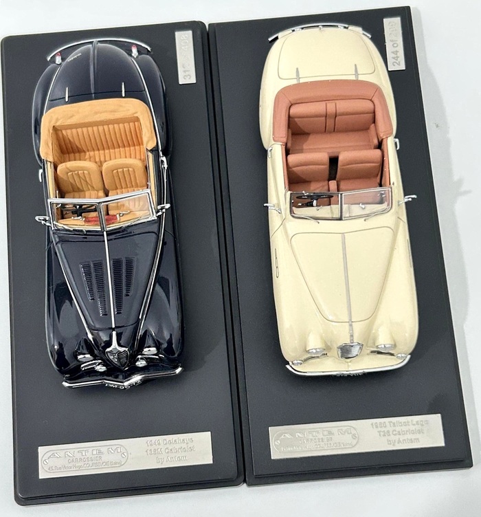 Comparison with sister Delahaye Cabriolet also by Antem