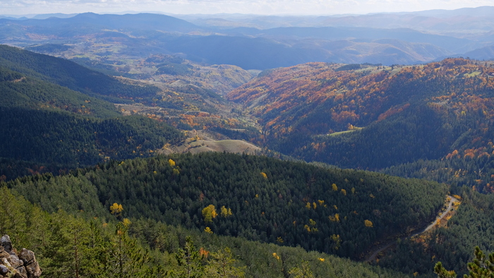 Вид с горы Торник.