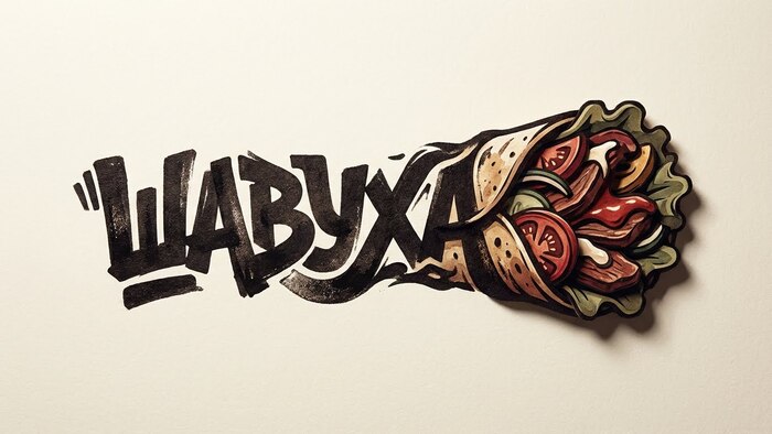 Скульптурный постер по слову «Шавуха»