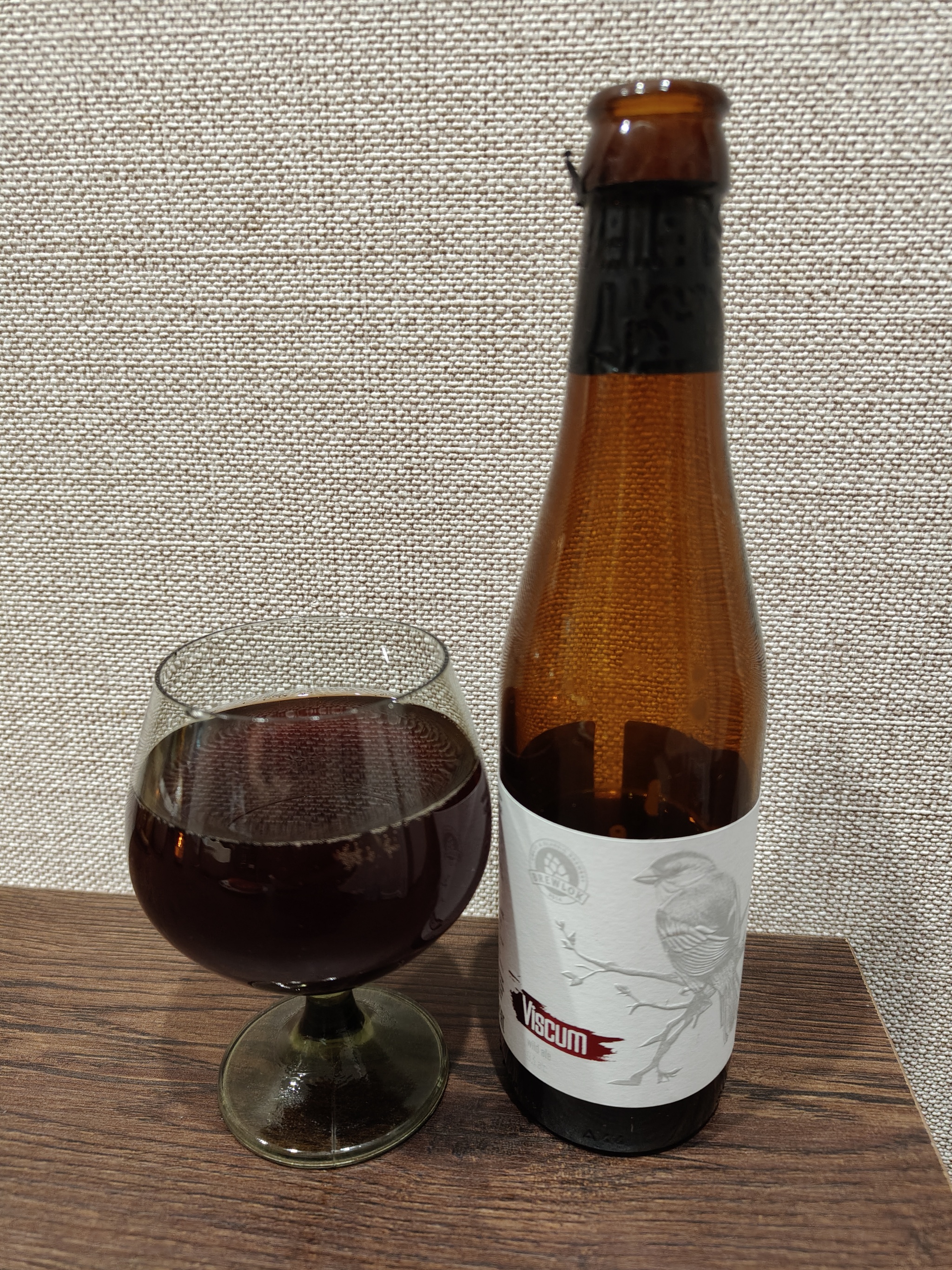 Brewlok Viscum: Wild Ale with Cherry - Series Beer Amateur, My, Craft beer, Beverages, Beer, Overview, Opinion, Alcohol