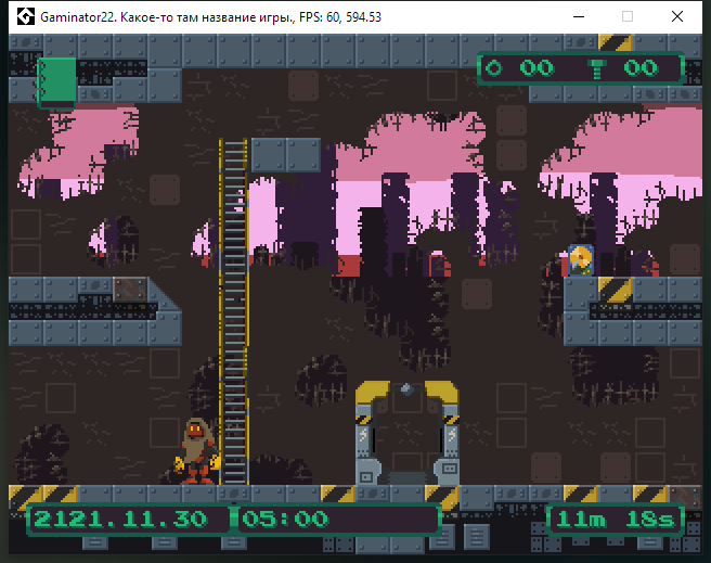 Скриншот игры Красный Робот. Как видно в заголовке — тогда я не придумал название, но сейчас в переписках используется именно «Красный Робот»