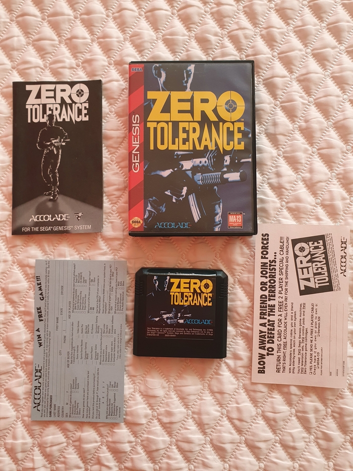 Картридж Zero Tolerance (Sega)
