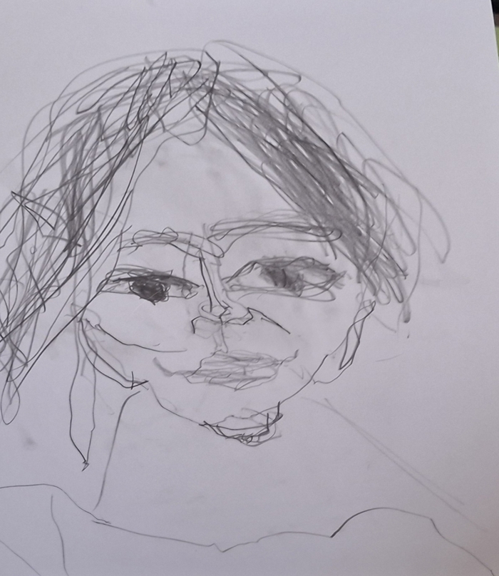 Анастасия Кротова-Гарина . Эскиз портрета