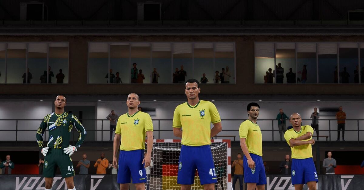 FIFA23 Futsal Legends World Cup 80s-90s: Brazil vs. Scotland Quarterfinal Review: CPU vs. CPU - Nostalgia, Brazil, Ronaldo, World championship, EA sports, FIFA, Goal, Match, Games, Retro, 80-е, 90th, eSports, Video game, Sport, Video, Video VK