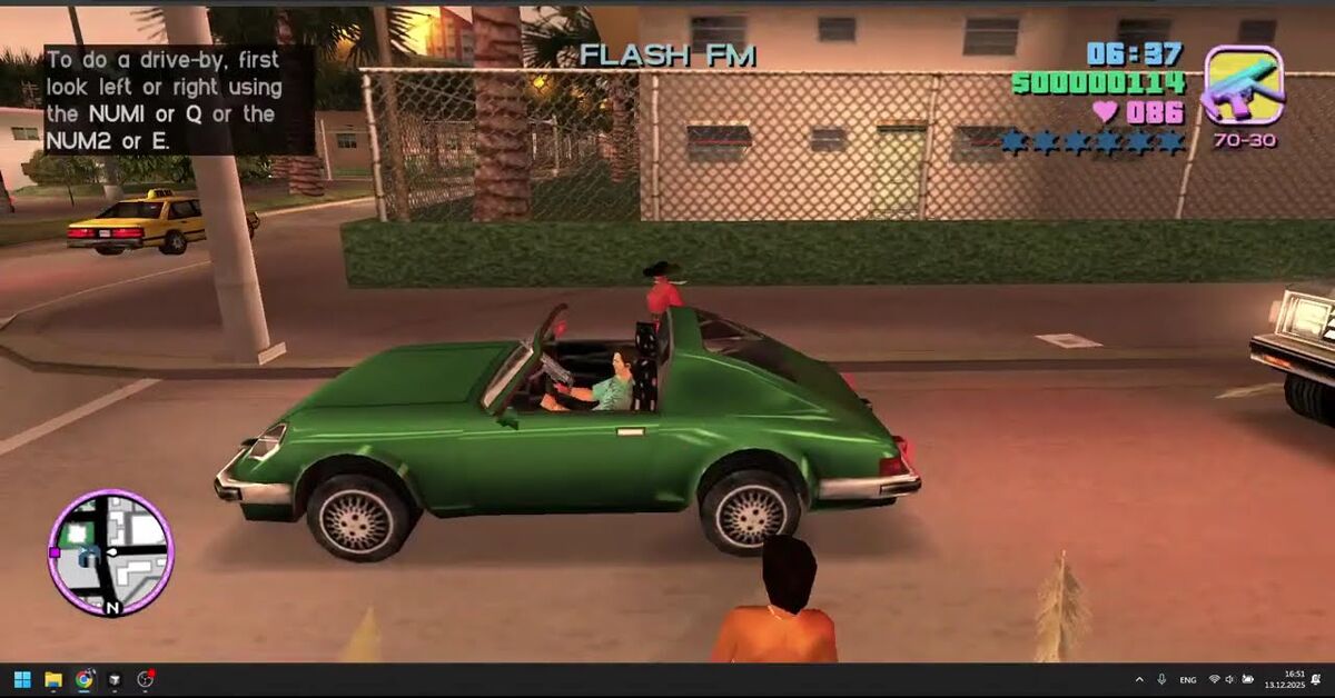 GTA Vice City in a browser. Release date: December 18, 2025. - My, Computer games, Retro Games, Browser games, Online Games, Gta vice city, Gta, Carter54, Video, Youtube