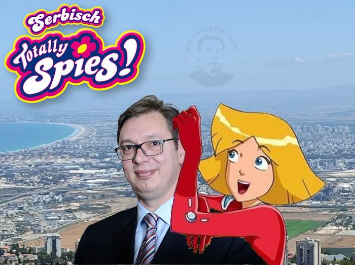 aleksandar vučić (aleksandar vucic) in Totally Spies Serbia with respected comrade Clover 