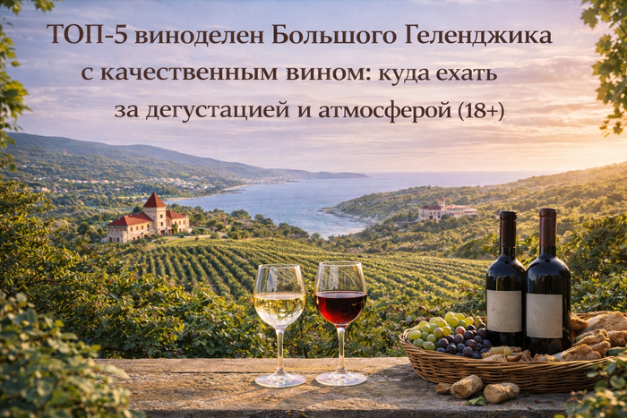 ТОП-5 виноделен Большого Геленджика с качественным вином: куда ехать за дегустацией и атмосферой (18+)