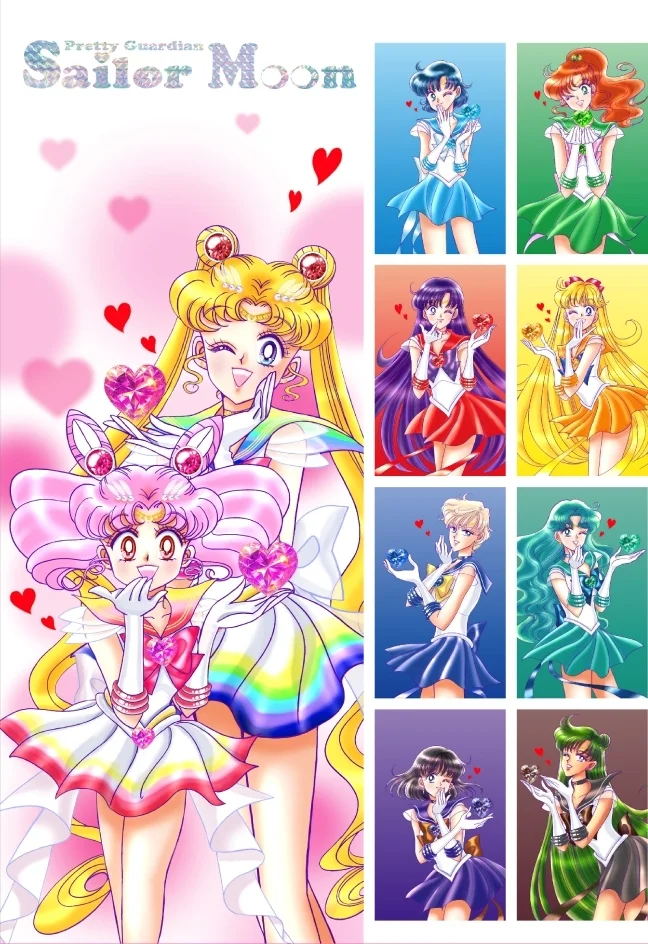 Новые арты Такеучи Наоко - Sailor Moon, Sailor chibi Moon, Sailor Mercury, Sailor Mars, Sailor Jupiter, Sailor Venus, Sailor neptune, Sailor Pluto, Sailor Saturn, Sailor uranus, Манга, Такеучи Наоко, Арт, Рисунок