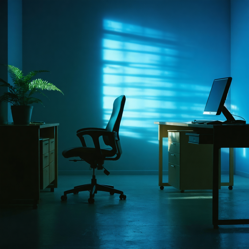 WHO MOVED MY CHAIR 5 CENTIMETERS TO THE RIGHT? - Office, Oddities, Work, Advice, Text, Series Who moved my chair by 5 cm