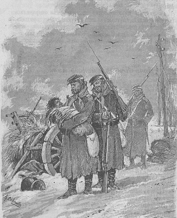 А. Сафонов. «Молодец поднял бедного ребёнка». Иллюстрация из журнала "Разведчик".