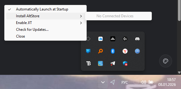 ������ "No connected Devices" � ��� ����� ������������ ��� iPhone.
