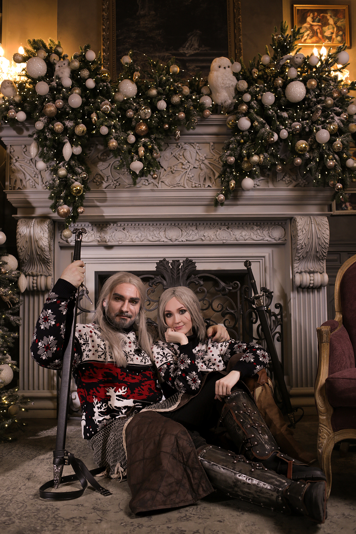 Мы решили попробовать совместить ведьмака и новый год)