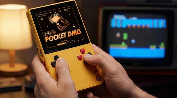 ���������� ������� Ayaneo Pocket DMG �������� �������������� ������ Aura Yellow