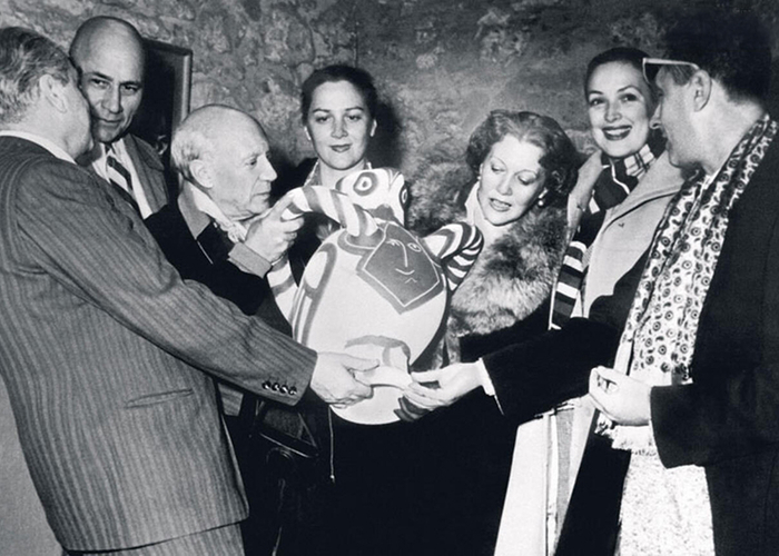 С Пабло Пикассо и Любовью Орловой