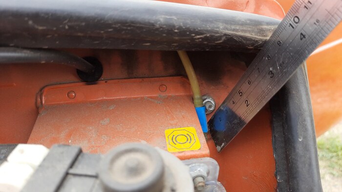 Бывшее место установки реле