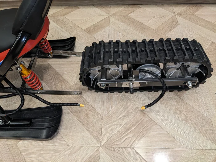 Homemade electric snowmobile - My, With your own hands, Snowmobile, Needlework with process, Video, Short videos, Soundless, Longpost, Children