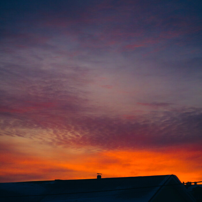 Опять закатное небо