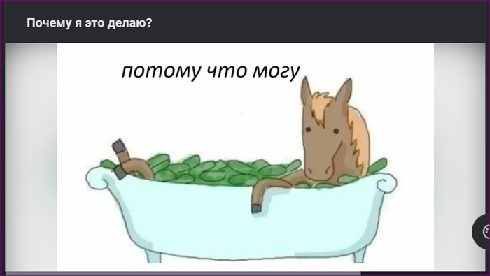 Потому что могу