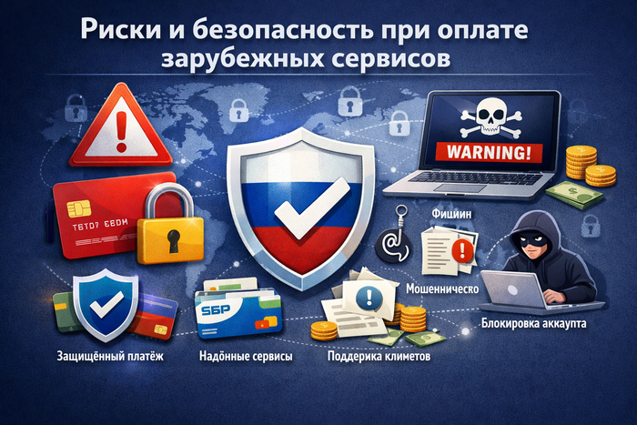 Как избежать рисков при оплате зарубежных сервисов
