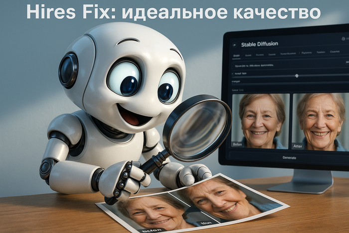 ��������� �������� ����������� � Stable Diffusion: ��� �������� Hires Fix � ����� �� �����