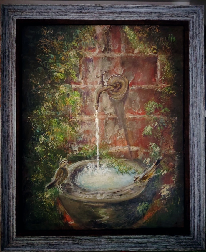 Холст на подрамнике 40х50, гуашь