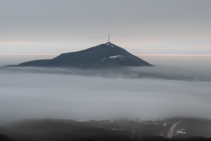 Гора Машук, вид с Бештау
