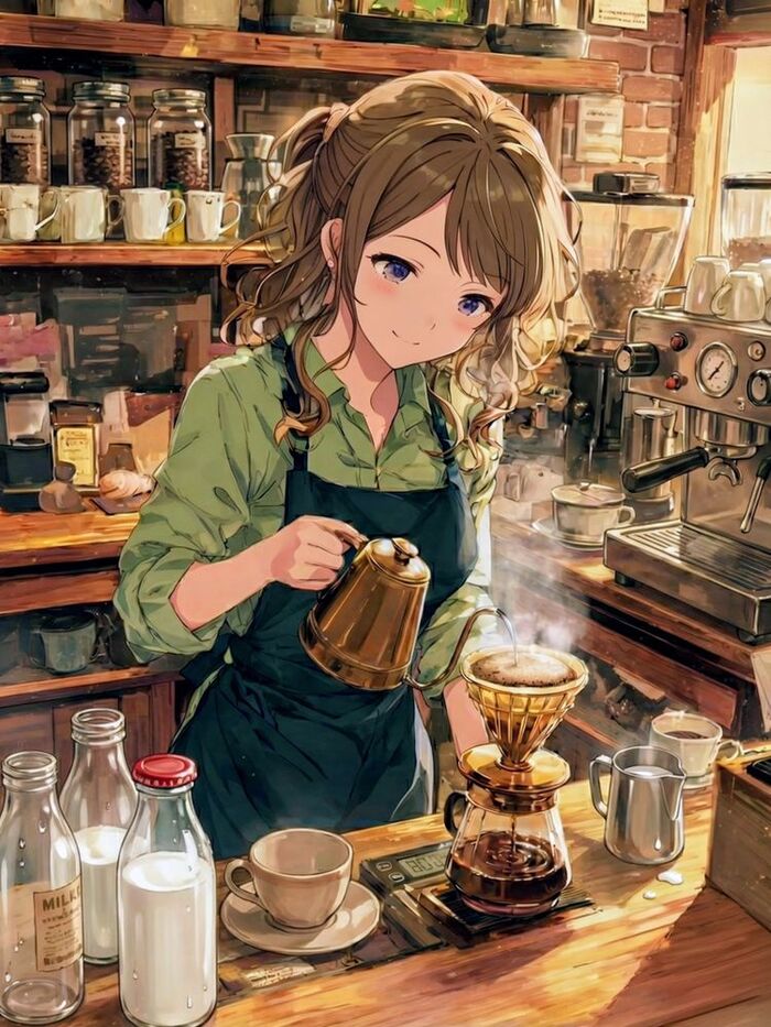 Медленно (покроем все стадо) прольем кофе