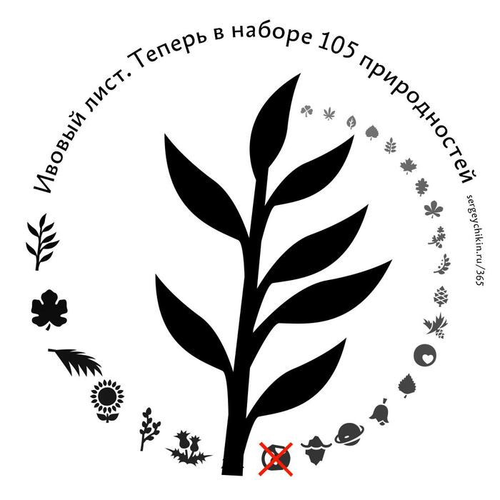 Почти ежедневная иконка — ивовый лист