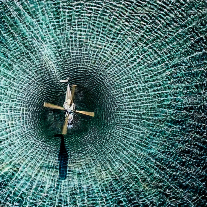 Вертолет и море