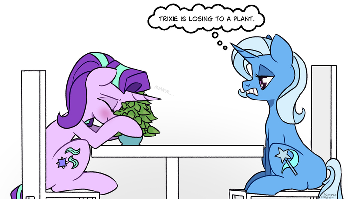 Трикси проиграла растению
