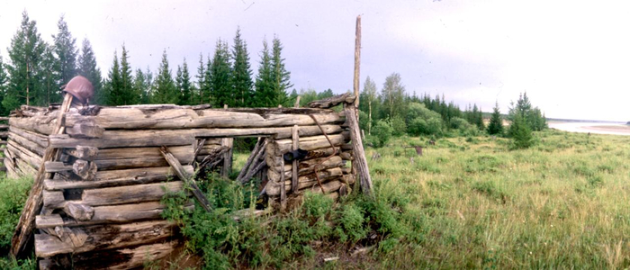 Вид на косу Соколиная, где 7 августа 1949 года был найден первый якутский алмаз