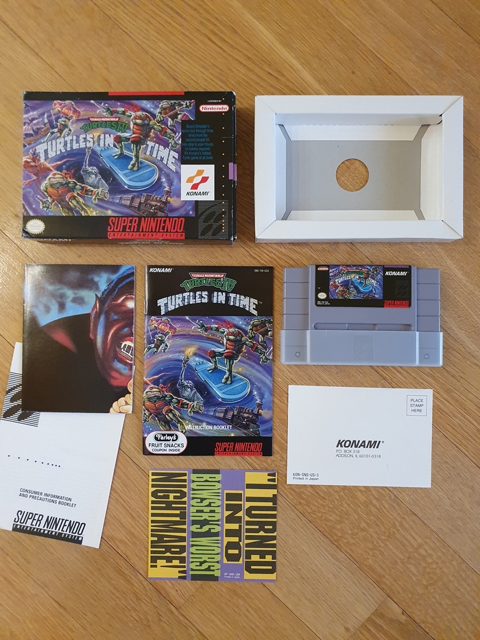 Cib комплект Turtles in Time SNES