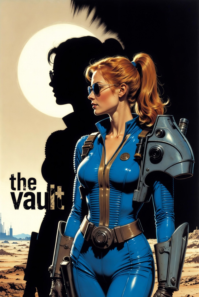 AI arts inspired by Fallout - My, Fallout, Fallout 4, Fallout: New Vegas, Game art, Neural network art, Girls, Computer games, Art, Longpost