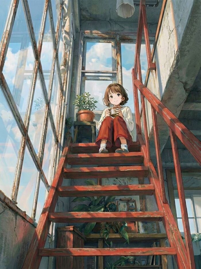 Автор не доработал - надо было рядом котика посадить